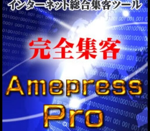 【AmepressPro】がおすすめ！集客・バックアップが簡単すぎる 